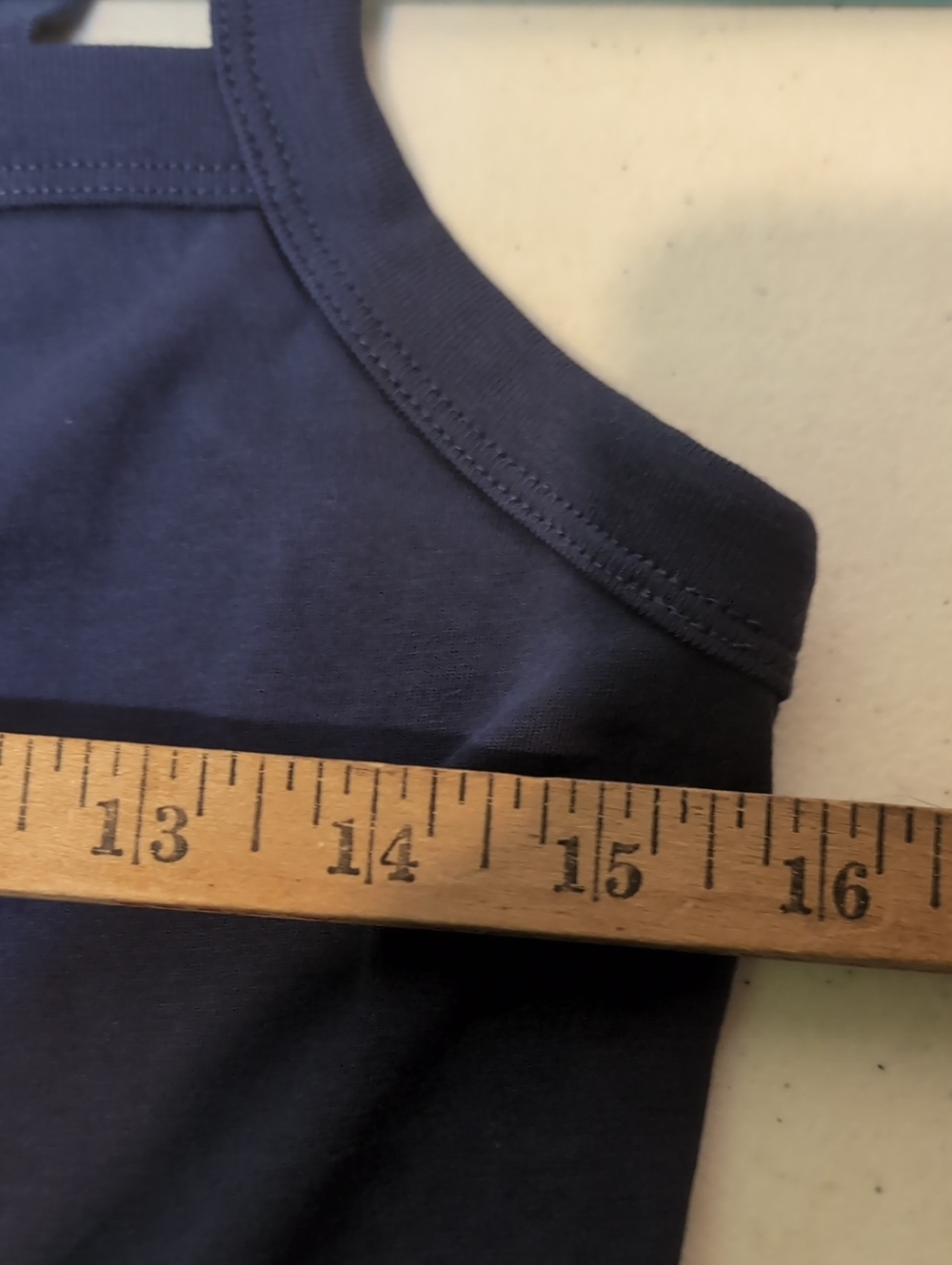 women's Everlane Navy Blue Slim Cropped Camisole Tank Top Size Small - Picture 5 of 8